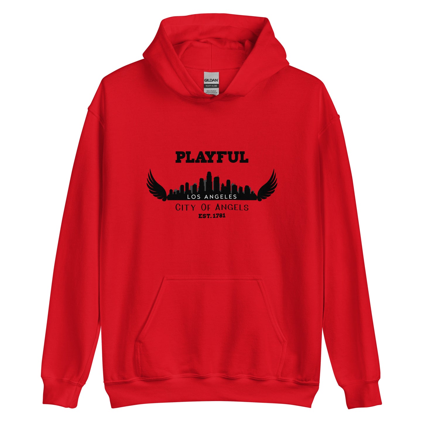 Playful Los Angeles City of Angels (Unisex) Hoodie