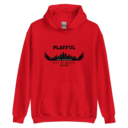 Playful Los Angeles City of Angels (Unisex) Hoodie