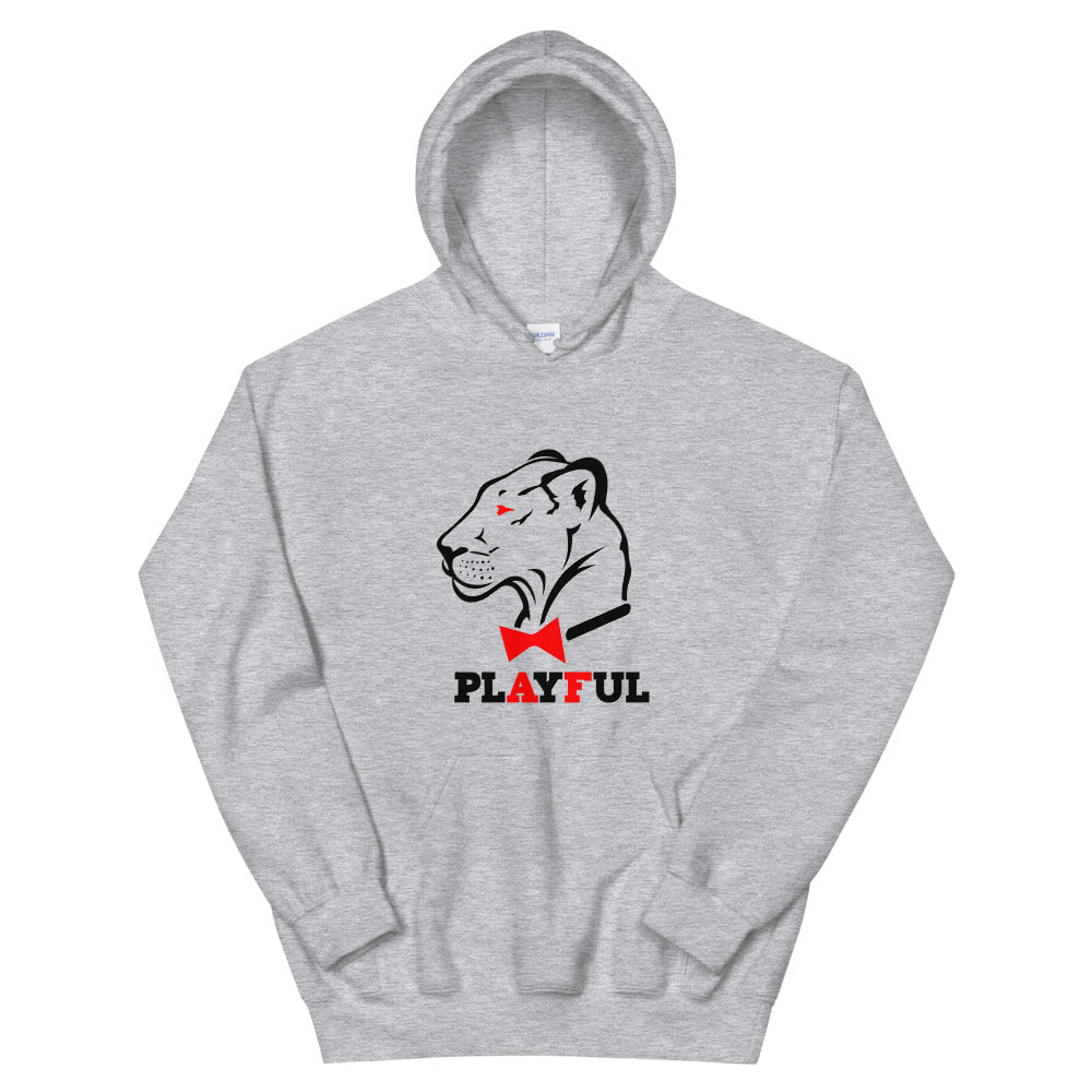 Playful AF Black/Red (Unisex) Hoodie