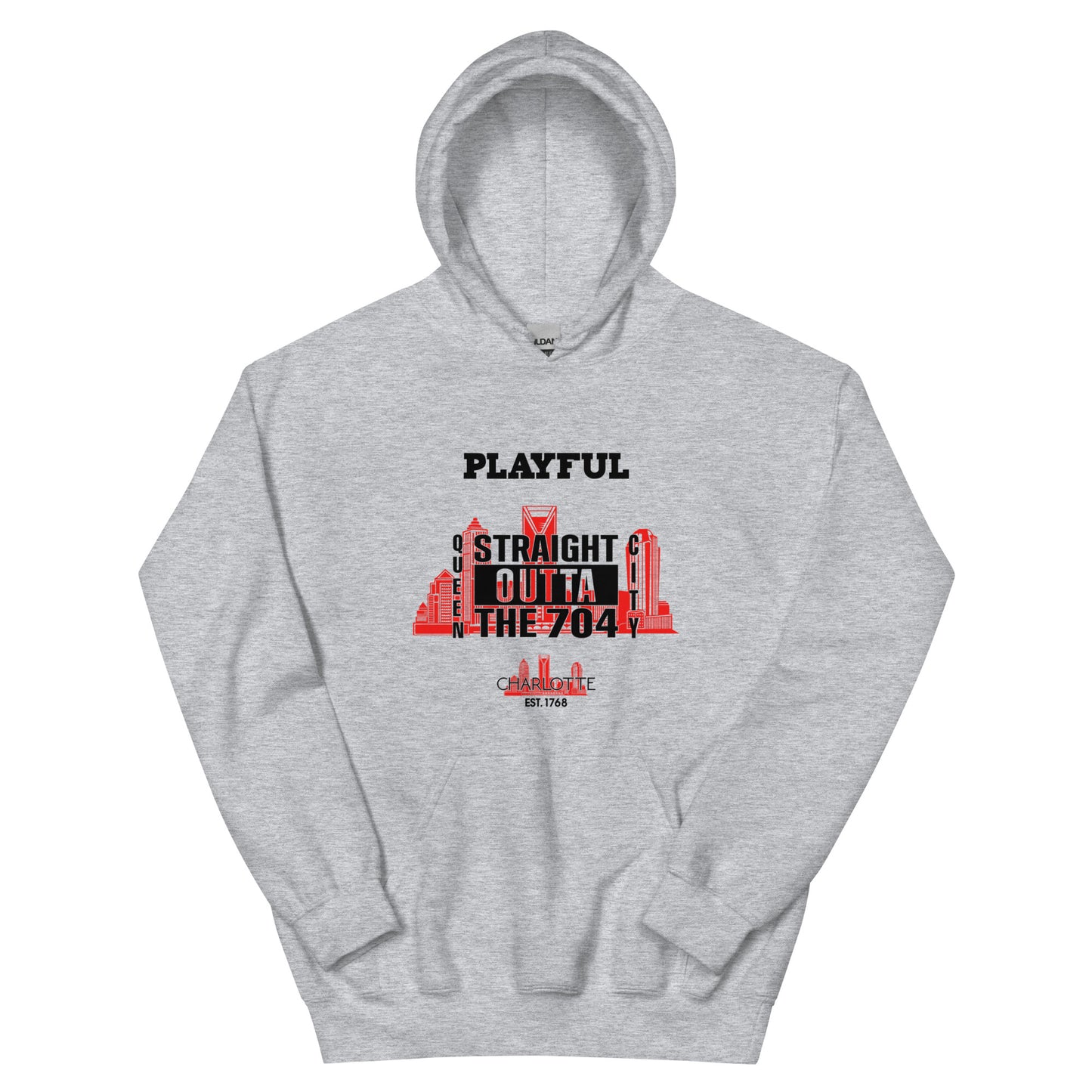 Playful Straight Outta The 704 (Unisex) Hoodie