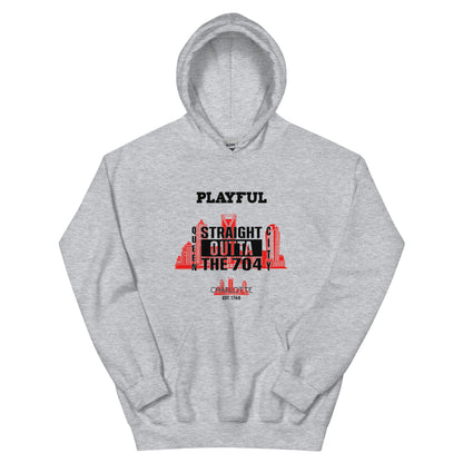 Playful Straight Outta The 704 (Unisex) Hoodie