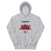 Playful Straight Outta The 704 (Unisex) Hoodie