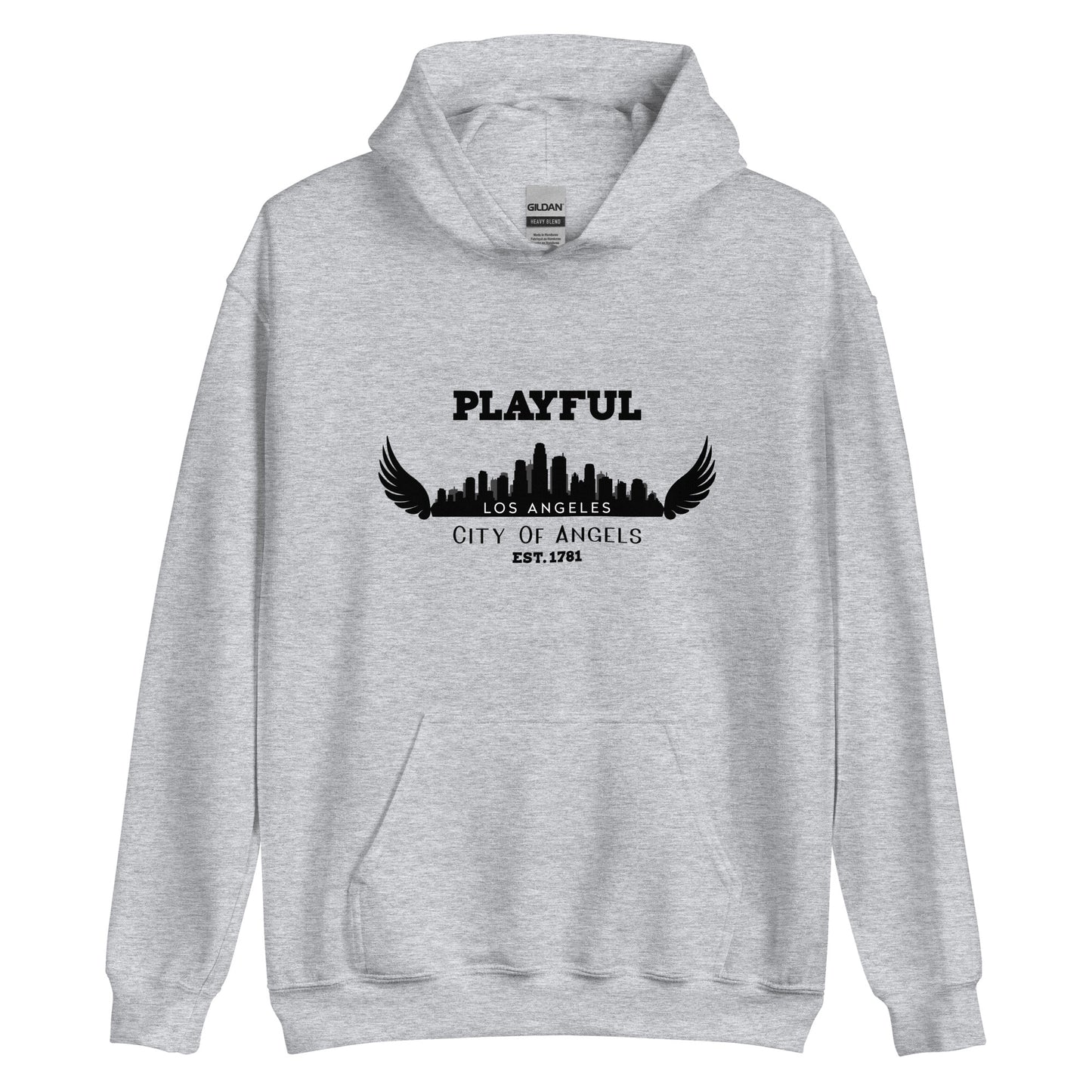 Playful Los Angeles City of Angels (Unisex) Hoodie