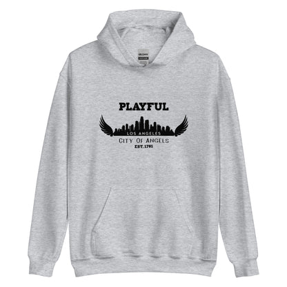 Playful Los Angeles City of Angels (Unisex) Hoodie