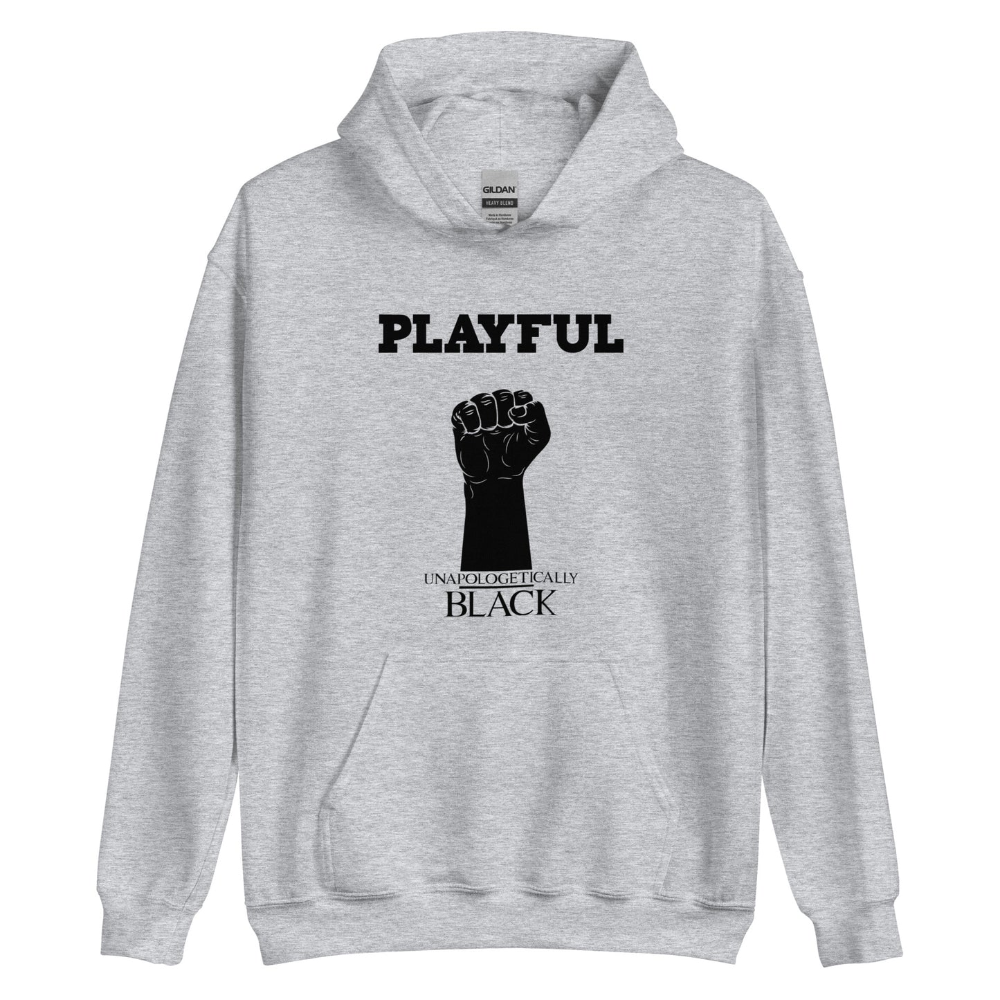 Playful Unapologetically Black (Unisex) Hoodie