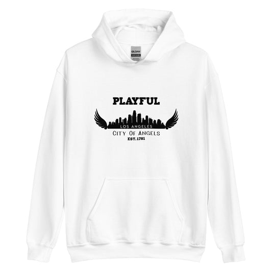Playful Los Angeles City of Angels (Unisex) Hoodie