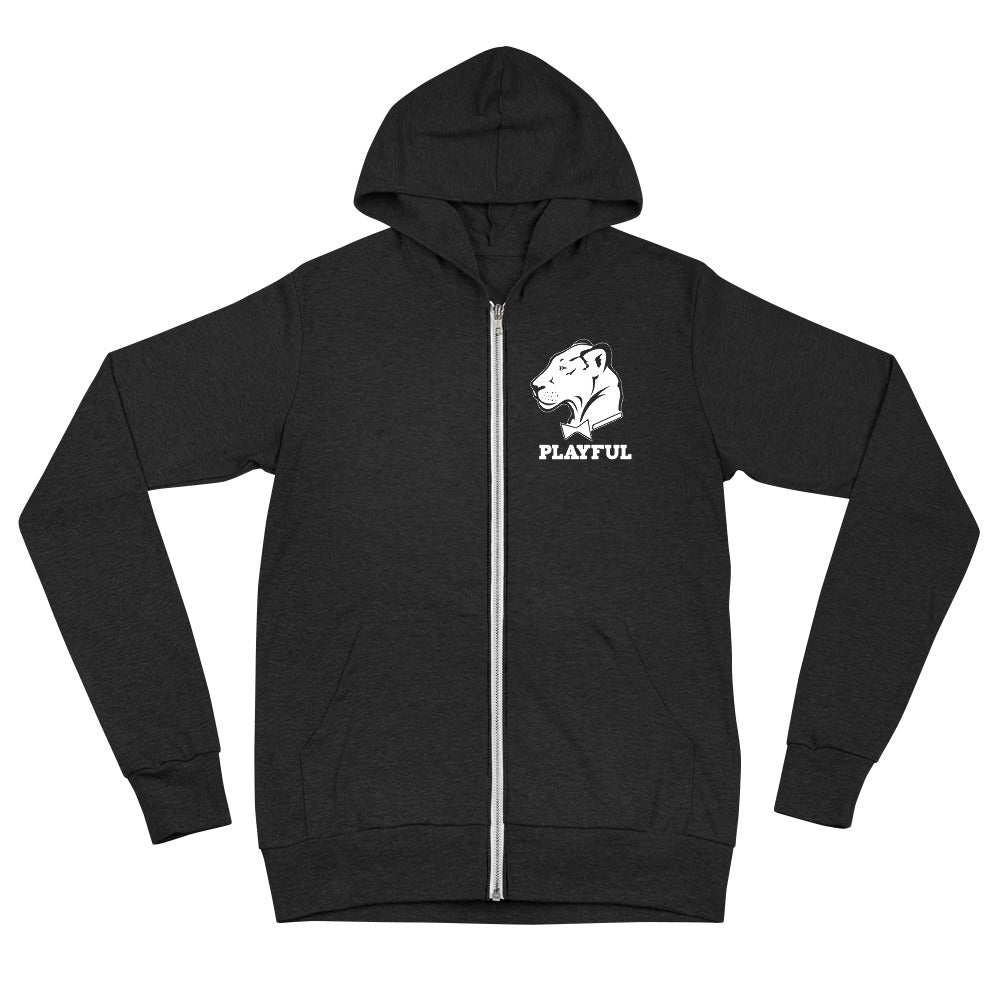 Playful Lightweight (Unisex) Zip Hoodie