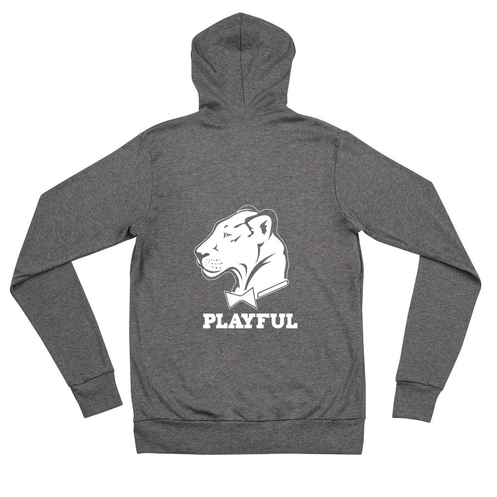 Playful Lightweight (Unisex) Zip Hoodie