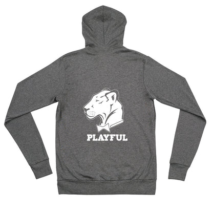 Playful Lightweight (Unisex) Zip Hoodie