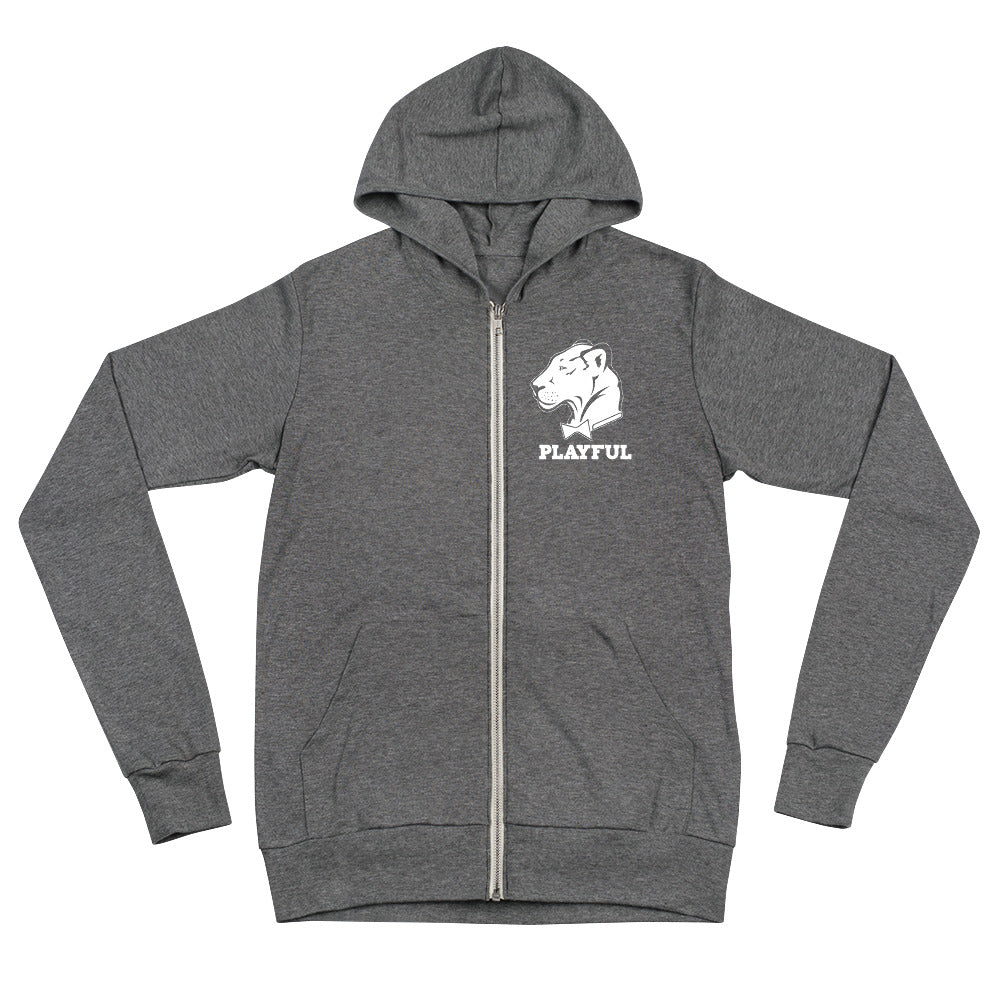 Playful Lightweight (Unisex) Zip Hoodie