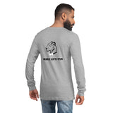Playful 3D 3x Playful & Slogan Long Sleeve (Unisex) Tee