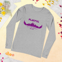 Playful Los Angeles City of Angels (Unisex) Long Sleeve Tee