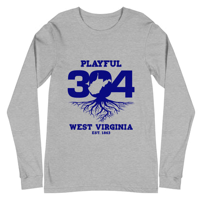 Playful WV - Blue (Unisex) Long Sleeve Tee