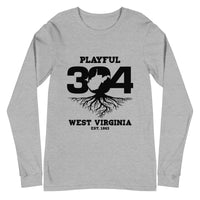 Playful WV - Black (Unisex) Long Sleeve Tee