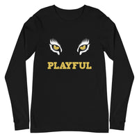 Playful Lioness Eyes Unisex Long Sleeve Tee