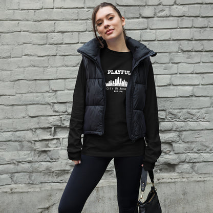 Playful Los Angeles City of Angels (Unisex) Long Sleeve Tee