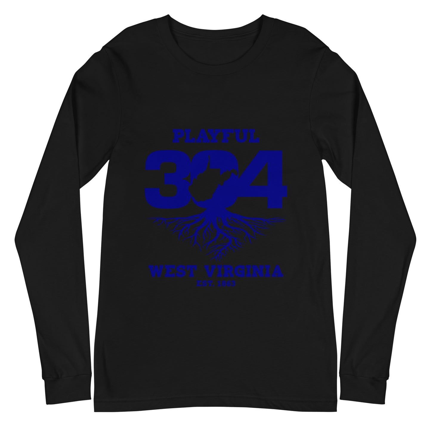 Playful WV - Blue (Unisex) Long Sleeve Tee
