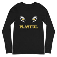 Playful Lioness Eyes Unisex Long Sleeve Tee