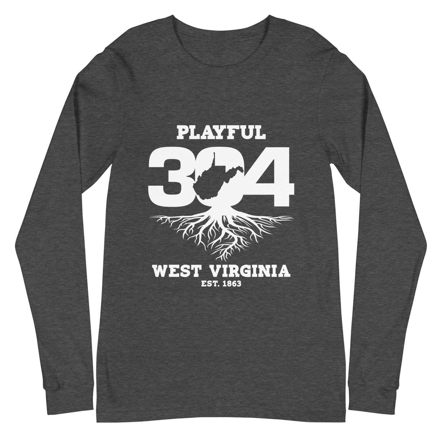 Playful WV - White (Unisex) Long Sleeve Tee