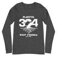 Playful WV - White (Unisex) Long Sleeve Tee