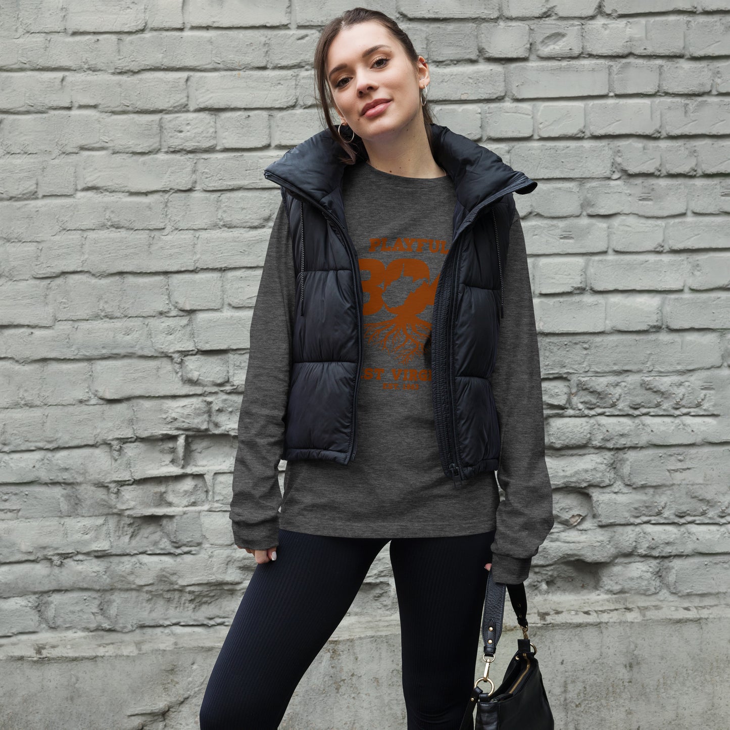 Playful WV - Brown (Unisex) Long Sleeve Tee