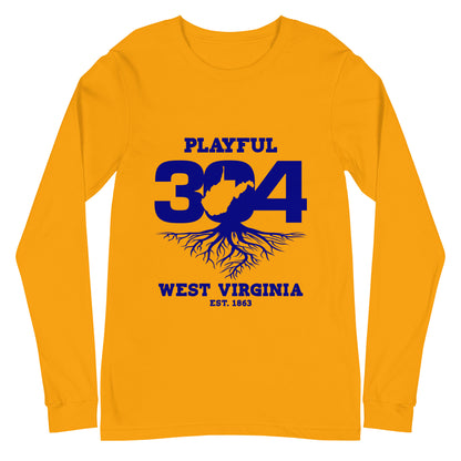 Playful WV - Blue (Unisex) Long Sleeve Tee