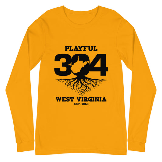 Playful WV - Black (Unisex) Long Sleeve Tee