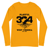 Playful WV - Black (Unisex) Long Sleeve Tee