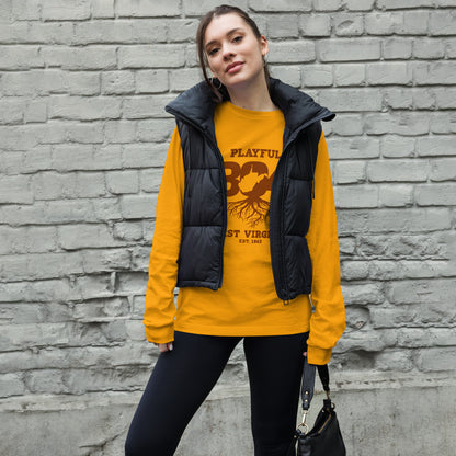Playful WV - Brown (Unisex) Long Sleeve Tee