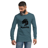 Playful Bubble Black Logo (Unisex) Long Sleeve Tee