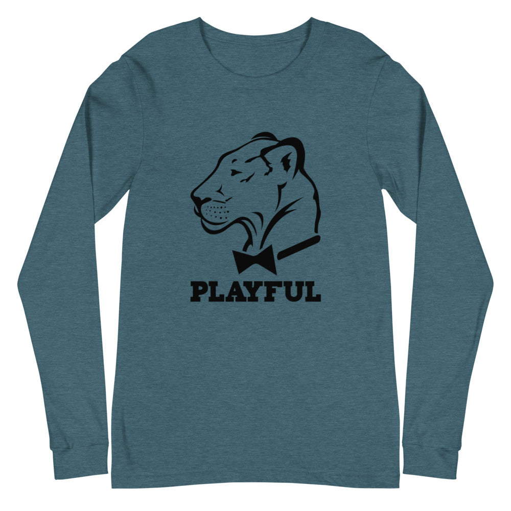 Playful Classic Black Logo (Unisex) Long Sleeve Tee