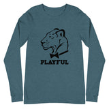 Playful Classic Black Logo (Unisex) Long Sleeve Tee