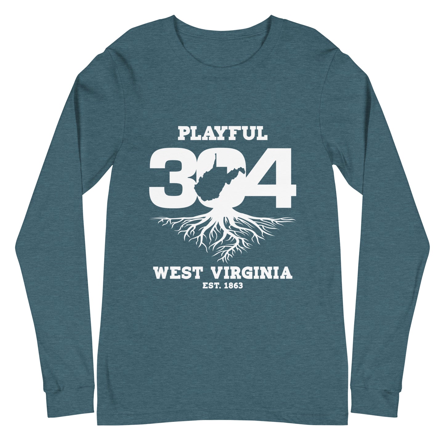 Playful WV - White (Unisex) Long Sleeve Tee