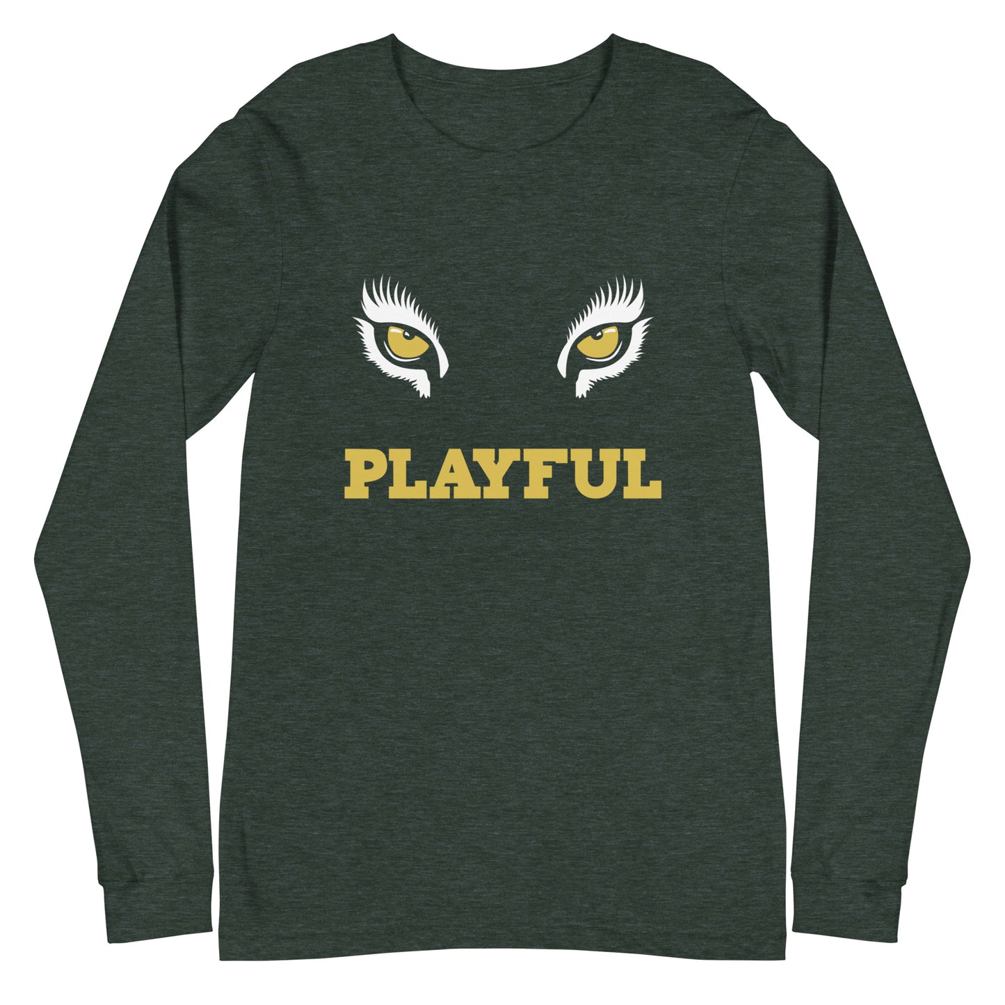 Playful Lioness Eyes Unisex Long Sleeve Tee