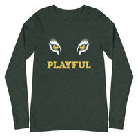 Playful Lioness Eyes Unisex Long Sleeve Tee