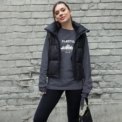 Playful Los Angeles City of Angels (Unisex) Long Sleeve Tee