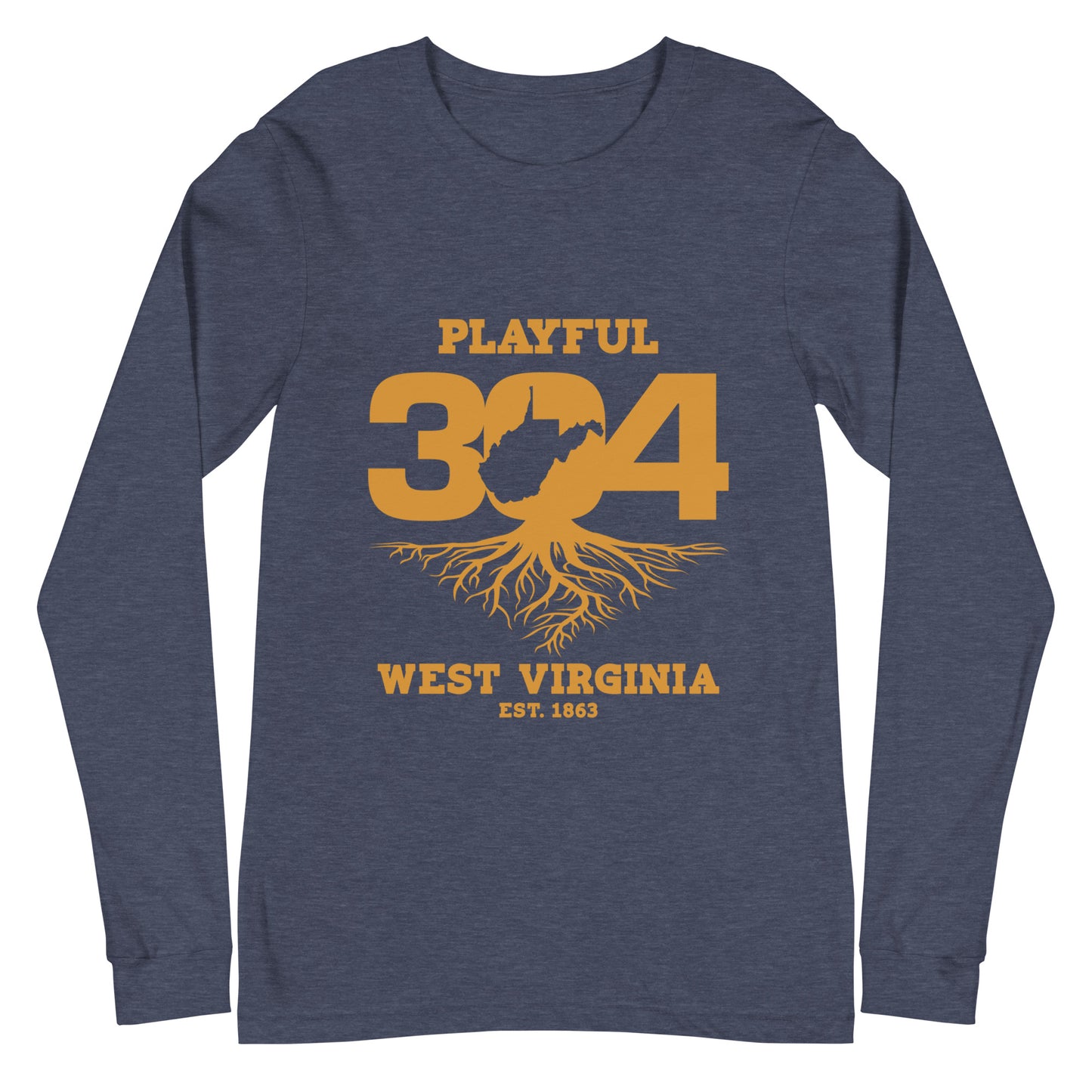 Playful WV - Gold (Unisex) Long Sleeve Tee