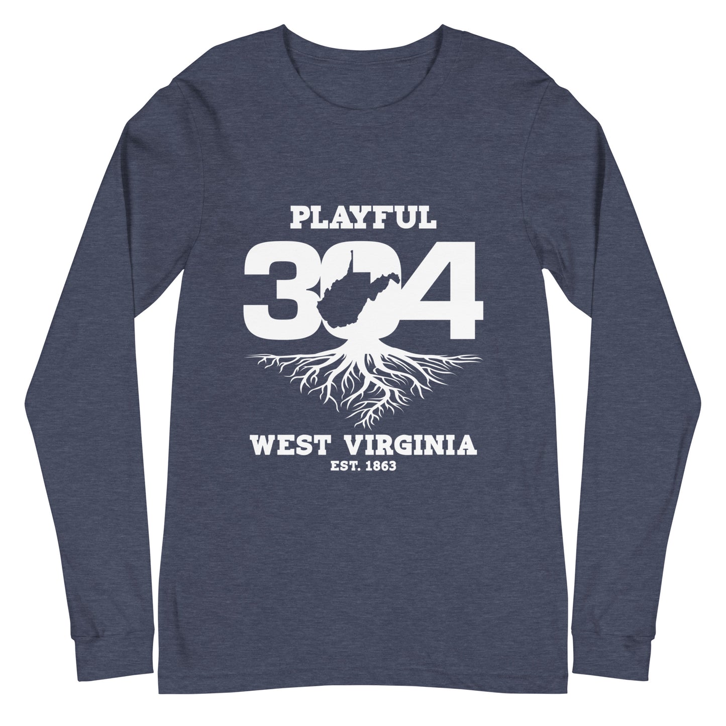 Playful WV - White (Unisex) Long Sleeve Tee