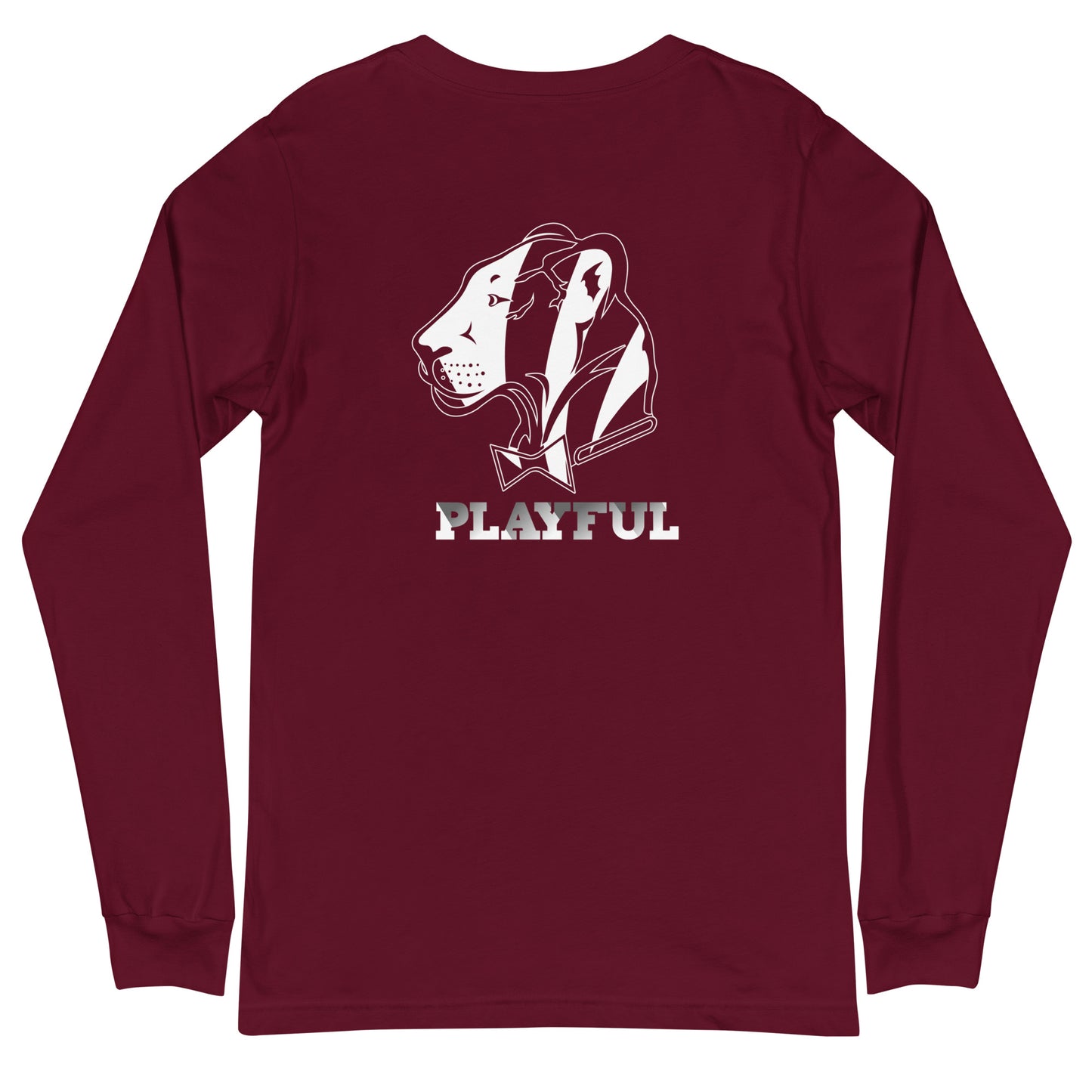 Playful Bengals Black/White (Unisex) Long Sleeve Tee