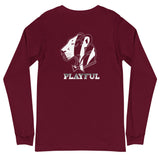 Playful Bengals Black/White (Unisex) Long Sleeve Tee