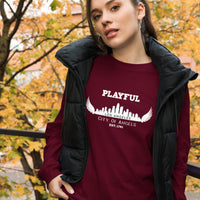 Playful Los Angeles City of Angels (Unisex) Long Sleeve Tee