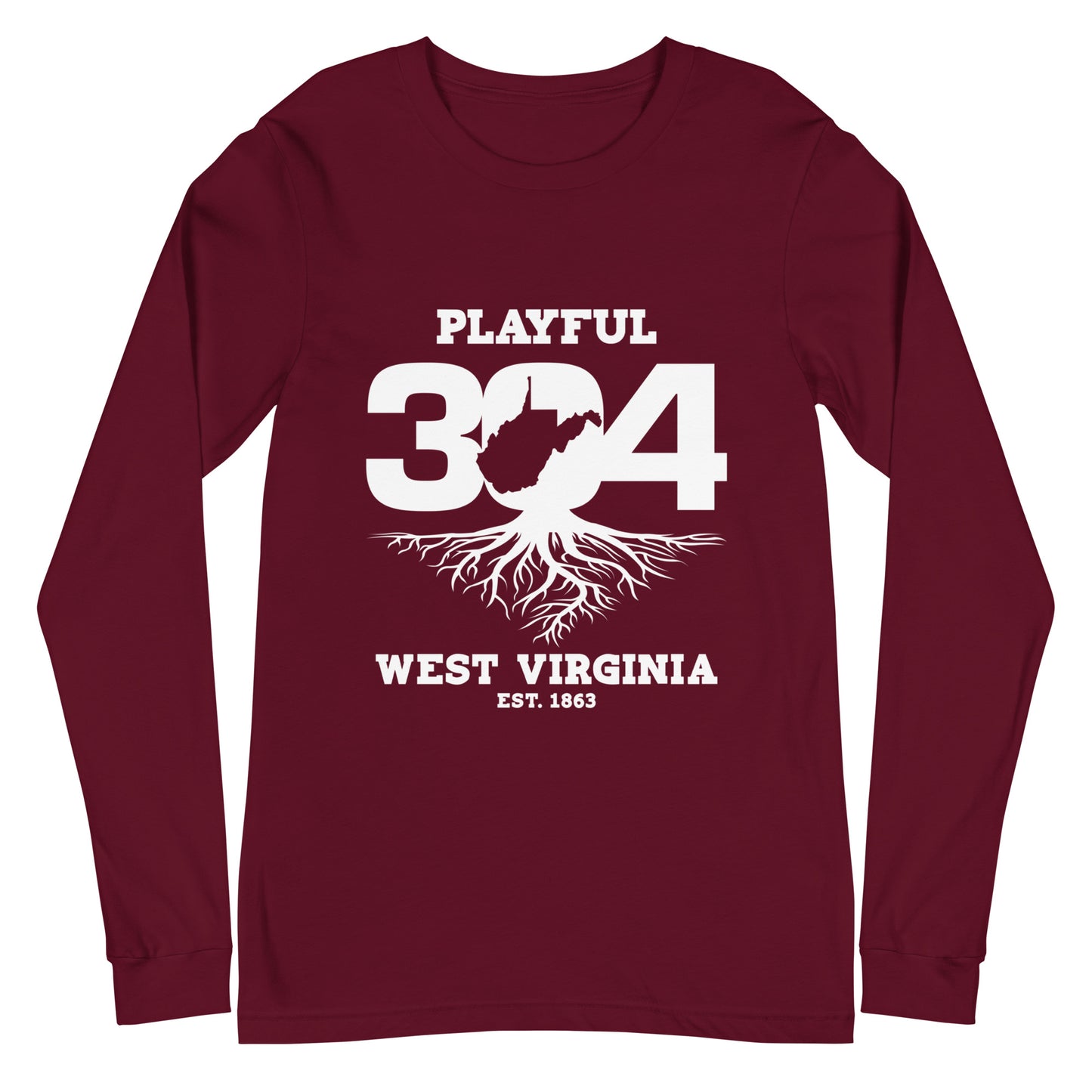 Playful WV - White (Unisex) Long Sleeve Tee