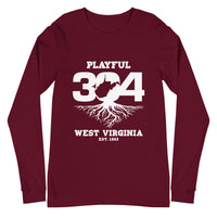 Playful WV - White (Unisex) Long Sleeve Tee