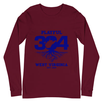 Playful WV - Blue (Unisex) Long Sleeve Tee