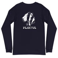 Playful Bengals Black/White (Unisex) Long Sleeve Tee