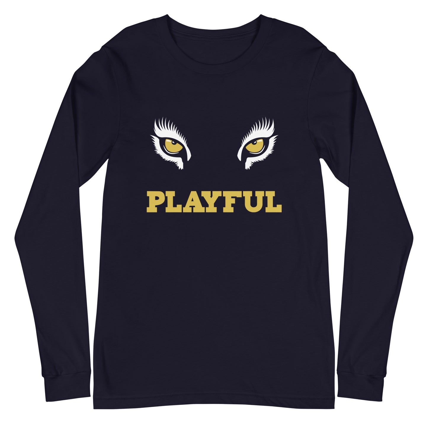 Playful Lioness Eyes Unisex Long Sleeve Tee
