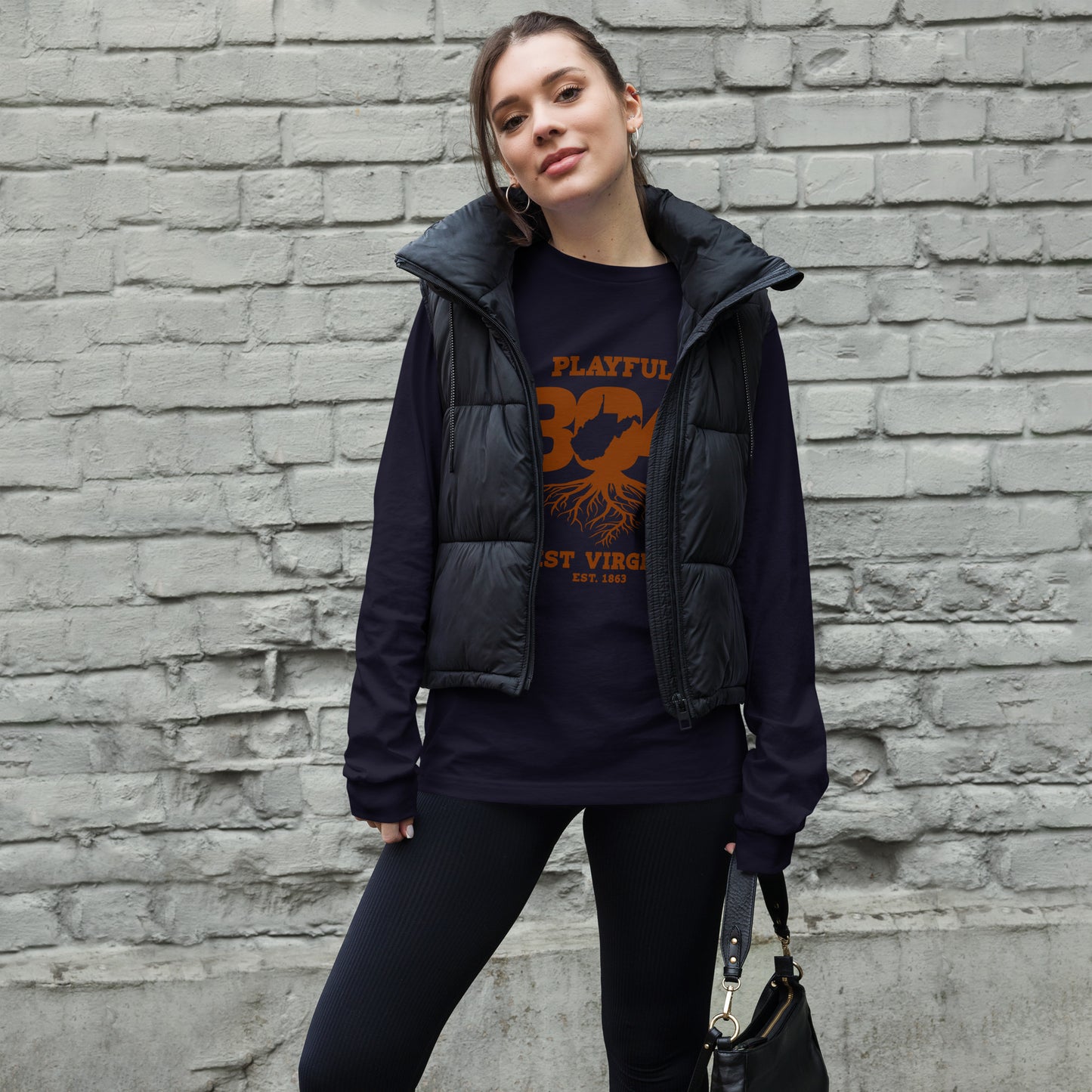 Playful WV - Brown (Unisex) Long Sleeve Tee