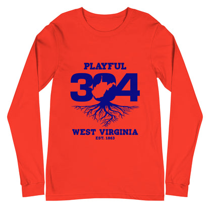 Playful WV - Blue (Unisex) Long Sleeve Tee