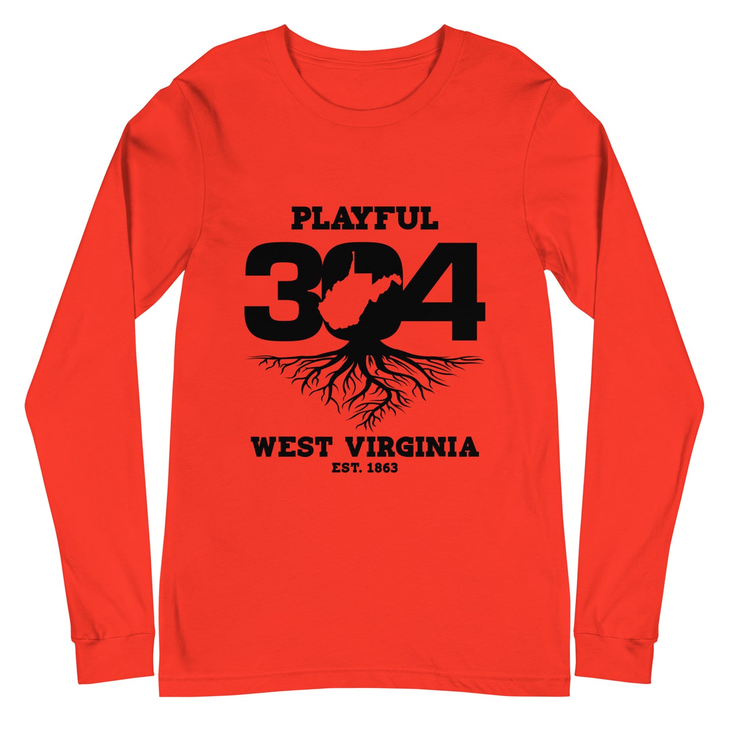 Playful WV - Black (Unisex) Long Sleeve Tee