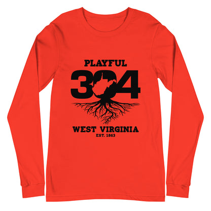 Playful WV - Black (Unisex) Long Sleeve Tee